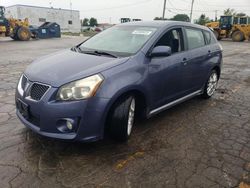 Salvage cars for sale from Copart Chicago Heights, IL: 2009 Pontiac Vibe GT