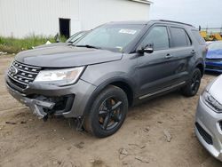 Salvage cars for sale from Copart Portland, MI: 2017 Ford Explorer XLT