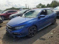 Salvage cars for sale from Copart Hillsborough, NJ: 2018 Honda Civic Sport