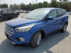 Salvage cars for sale from Copart Savannah, GA: 2017 Ford Escape SE
