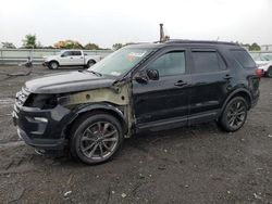 Salvage cars for sale at Brookhaven, NY auction: 2018 Ford Explorer XLT