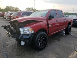 Salvage cars for sale from Copart Woodhaven, MI: 2015 Dodge RAM 1500 ST