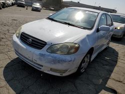 Salvage cars for sale from Copart Martinez, CA: 2003 Toyota Corolla CE