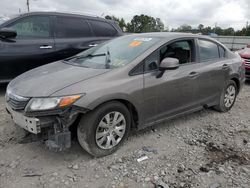 Salvage cars for sale at Montgomery, AL auction: 2012 Honda Civic LX