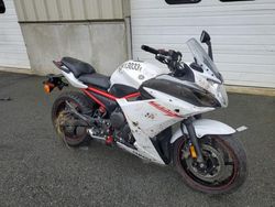 Salvage cars for sale from Copart Exeter, RI: 2013 Yamaha FZ6 R