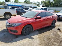 Vehiculos salvage en venta de Copart Wichita, KS: 2017 Honda Civic LX
