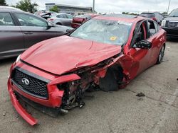 Salvage cars for sale from Copart Moraine, OH: 2021 Infiniti Q50 RED Sport 400