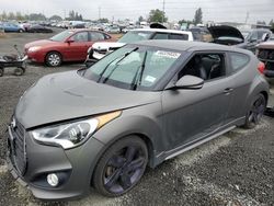 Salvage cars for sale from Copart Eugene, OR: 2015 Hyundai Veloster Turbo