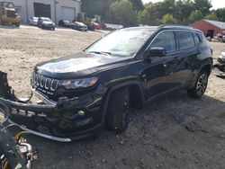 Salvage cars for sale from Copart Mendon, MA: 2022 Jeep Compass Limited