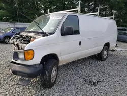 Ford salvage cars for sale: 2003 Ford Econoline E350 Super Duty Van