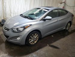 Salvage cars for sale from Copart Ebensburg, PA: 2015 Hyundai Elantra SE