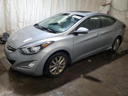 Salvage cars for sale at Ebensburg, PA auction: 2015 Hyundai Elantra SE