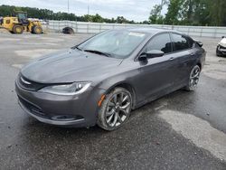 Salvage cars for sale from Copart Dunn, NC: 2015 Chrysler 200 S