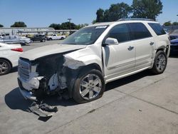 Salvage cars for sale from Copart Sacramento, CA: 2013 GMC Acadia Denali