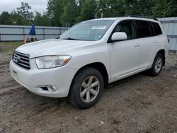 Salvage cars for sale from Copart Lyman, ME: 2010 Toyota Highlander SE
