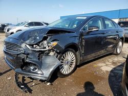 Salvage cars for sale at Woodhaven, MI auction: 2014 Ford Fusion Titanium