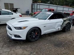 Salvage cars for sale at Austell, GA auction: 2015 Ford Mustang GT