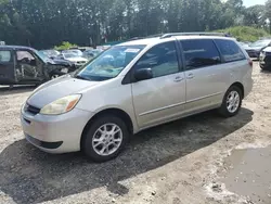 Salvage cars for sale at North Billerica, MA auction: 2005 Toyota Sienna LE