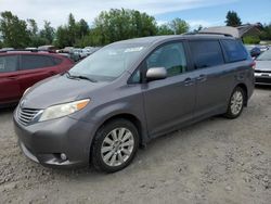 Salvage cars for sale from Copart Portland, OR: 2012 Toyota Sienna XLE