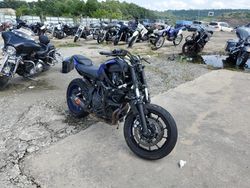 Salvage motorcycles for sale at Gainesville, GA auction: 2022 Yamaha MT07