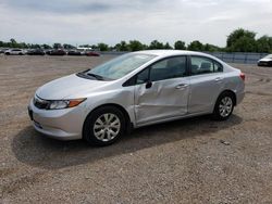 Honda salvage cars for sale: 2012 Honda Civic LX