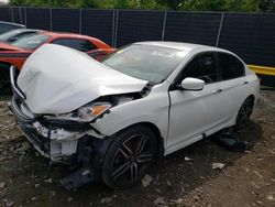 Salvage cars for sale from Copart Waldorf, MD: 2017 Honda Accord Sport