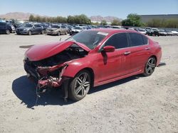 Salvage cars for sale at North Las Vegas, NV auction: 2017 Honda Accord Sport Special Edition