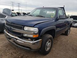 Salvage cars for sale at Dyer, IN auction: 2001 Chevrolet Silverado C2500 Heavy Duty
