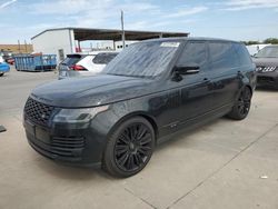 Land Rover Range Rover salvage cars for sale: 2018 Land Rover Range Rover Supercharged