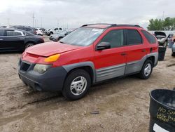 Salvage cars for sale from Copart Hartford City, IN: 2001 Pontiac Aztek
