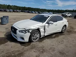 Salvage cars for sale at Harleyville, SC auction: 2018 Infiniti Q50 Luxe
