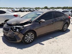 Salvage cars for sale from Copart San Antonio, TX: 2014 KIA Forte LX