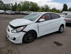 Salvage cars for sale from Copart Portland, OR: 2013 Hyundai Accent GLS