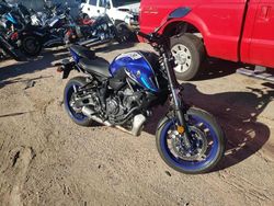Salvage cars for sale from Copart Colorado Springs, CO: 2023 Yamaha MT07