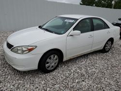 Toyota Camry salvage cars for sale: 2002 Toyota Camry LE