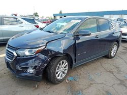Salvage cars for sale from Copart Woodhaven, MI: 2018 Chevrolet Equinox LT
