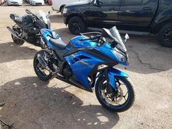 Salvage cars for sale from Copart Colorado Springs, CO: 2017 Kawasaki EX300 A