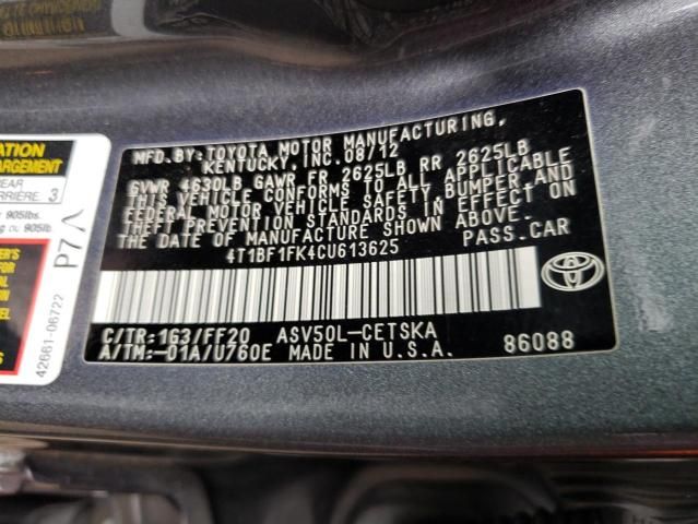 2012 Toyota Camry Base