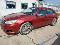 Salvage cars for sale at Pekin, IL auction: 2012 Chrysler 200 Limited