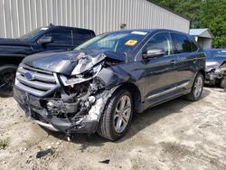 Salvage cars for sale at Seaford, DE auction: 2018 Ford Edge Titanium