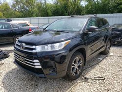 Salvage cars for sale from Copart Franklin, WI: 2019 Toyota Highlander LE