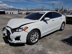 Salvage cars for sale from Copart Sun Valley, CA: 2019 Ford Fusion SE