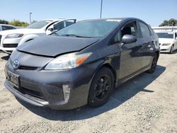 Salvage cars for sale at Sacramento, CA auction: 2015 Toyota Prius