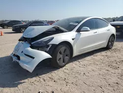 Salvage cars for sale at Houston, TX auction: 2023 Tesla Model 3