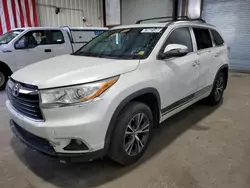 Toyota salvage cars for sale: 2016 Toyota Highlander XLE