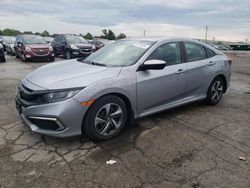 Salvage cars for sale at Dyer, IN auction: 2020 Honda Civic LX