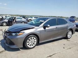 Salvage cars for sale at Grand Prairie, TX auction: 2020 Toyota Camry LE