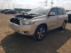 Salvage cars for sale at Elgin, IL auction: 2008 Toyota Highlander Sport