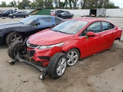 Salvage cars for sale at Bridgeton, MO auction: 2018 Chevrolet Cruze LT