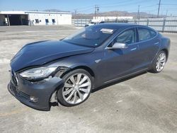 Salvage cars for sale at Sun Valley, CA auction: 2015 Tesla Model S 85